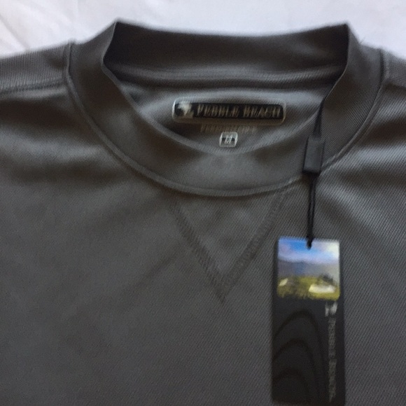 NWT Pebble Beach Crew Neck Golf Gray Sweater sz M - Picture 2 of 3